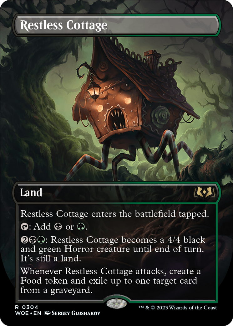 Restless Cottage (Borderless Alternate Art) [Wilds of Eldraine] | Play N Trade Winnipeg
