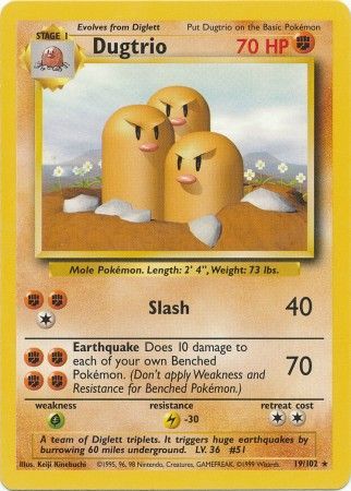 Dugtrio (19/102) [Base Set Unlimited] | Play N Trade Winnipeg