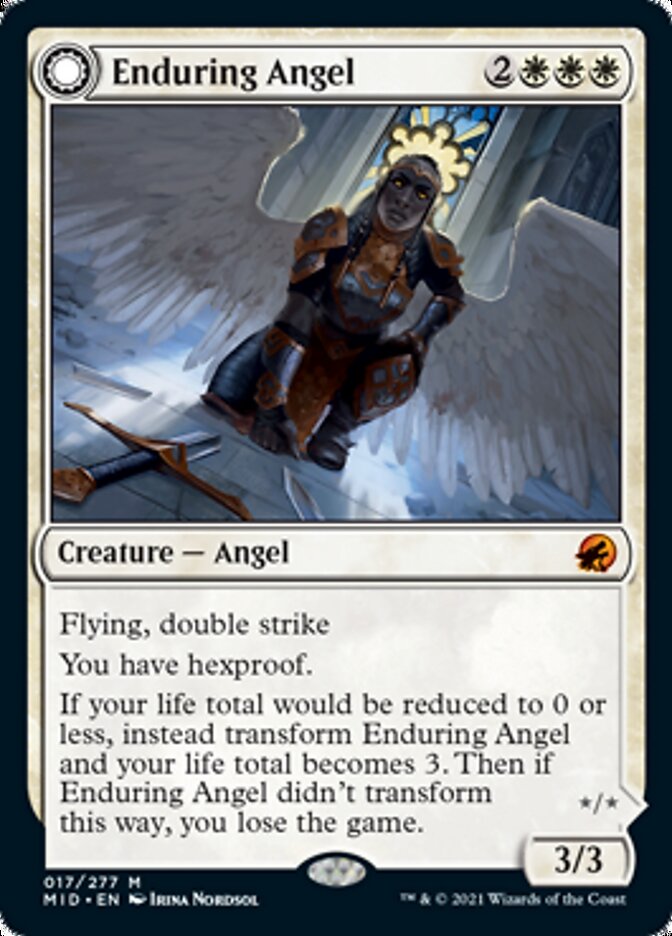 Enduring Angel // Angelic Enforcer [Innistrad: Midnight Hunt] | Play N Trade Winnipeg