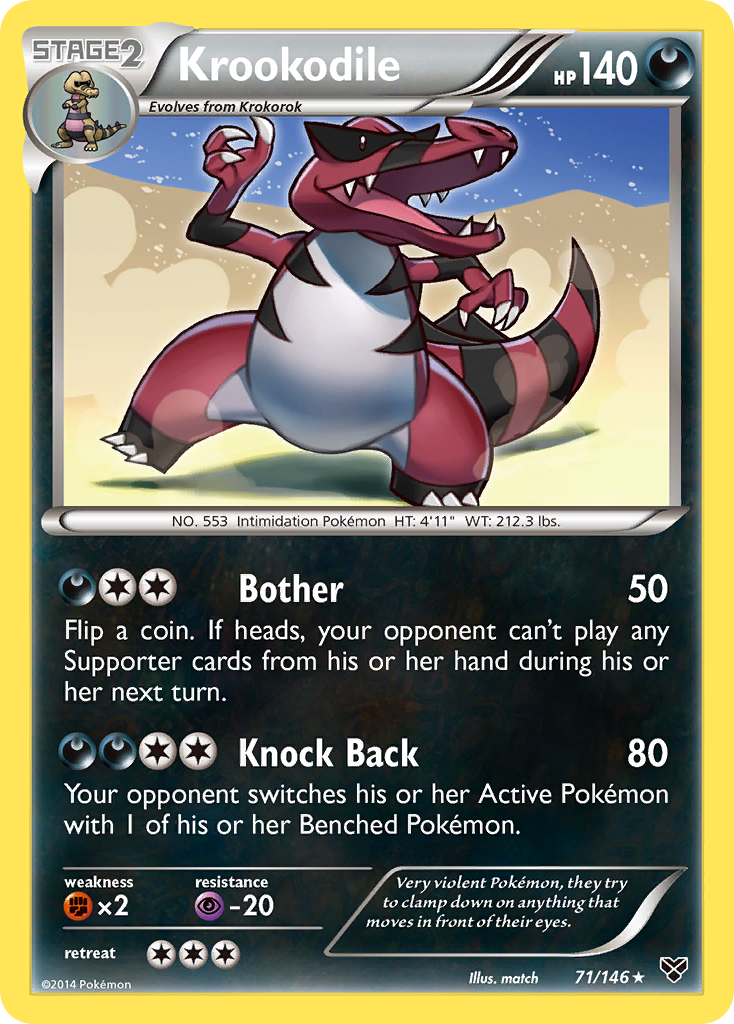 Krookodile (71/146) [XY: Base Set] | Play N Trade Winnipeg