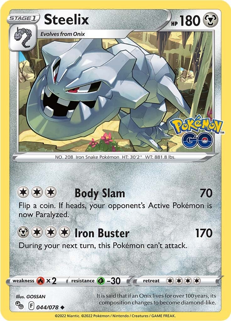 Steelix (044/078) [Pokémon GO] | Play N Trade Winnipeg