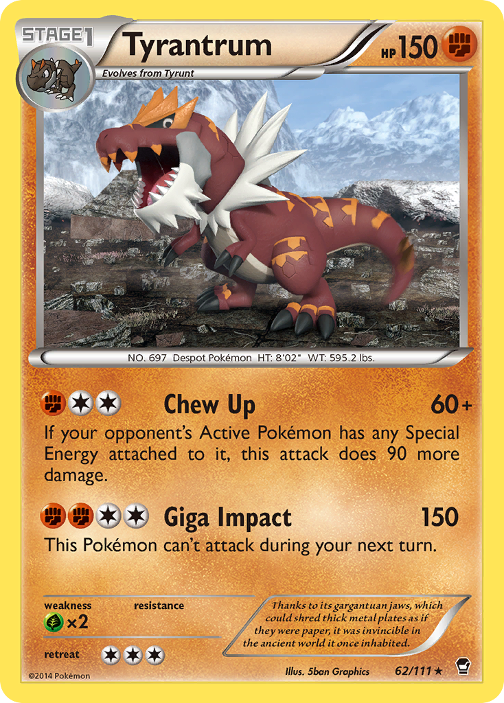 Tyrantrum (62/111) [XY: Furious Fists] | Play N Trade Winnipeg