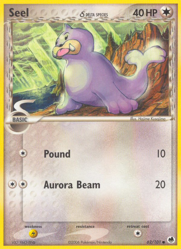 Seel (62/101) (Delta Species) [EX: Dragon Frontiers] | Play N Trade Winnipeg