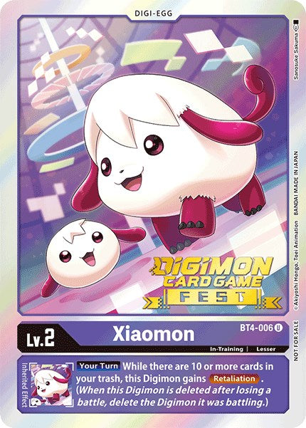 Xiaomon [BT4-006] (Digimon Card Game Fest 2022) [Great Legend Promos] | Play N Trade Winnipeg