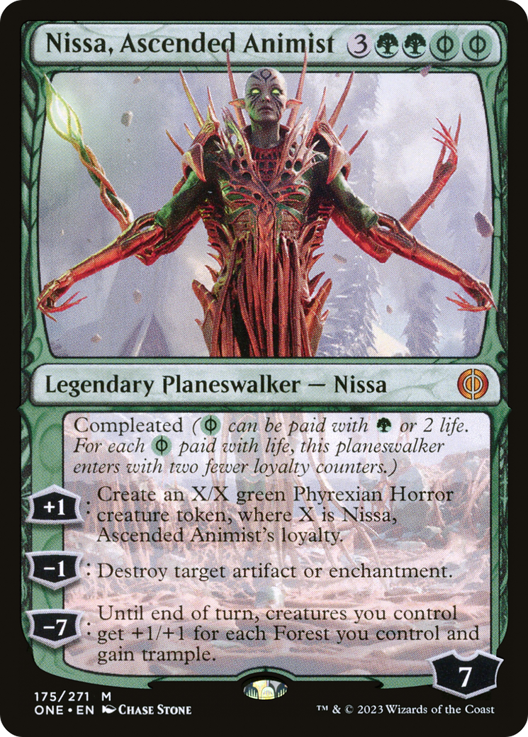 Nissa, Ascended Animist [Phyrexia: All Will Be One] | Play N Trade Winnipeg