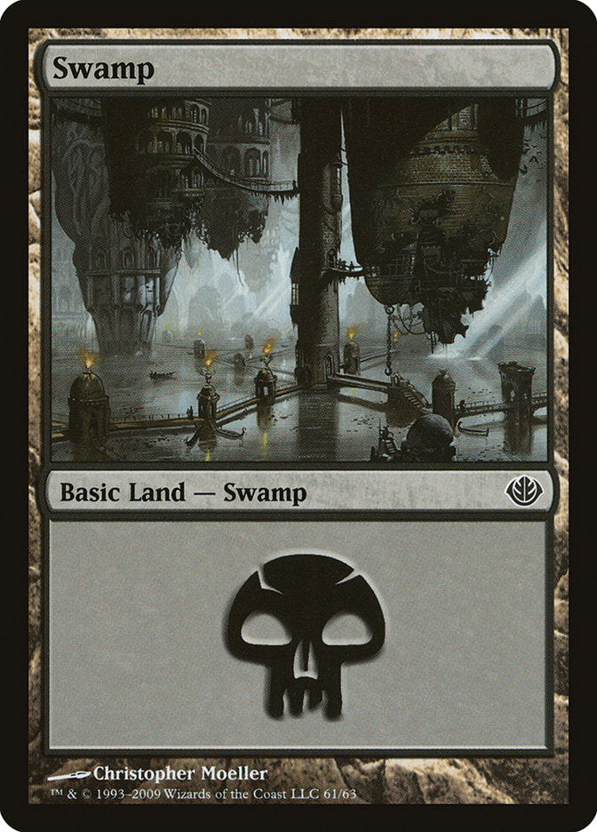 Swamp (61) [Duel Decks: Garruk vs. Liliana] | Play N Trade Winnipeg
