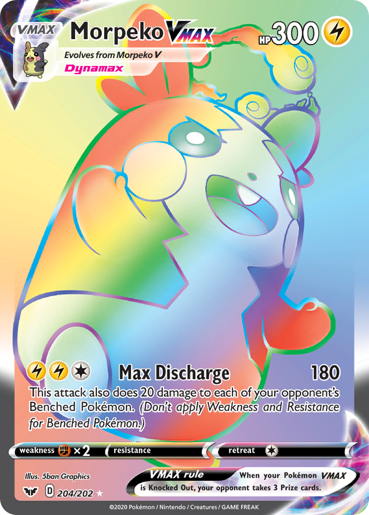 Morpeko VMAX (204/202) [Sword & Shield: Base Set] | Play N Trade Winnipeg