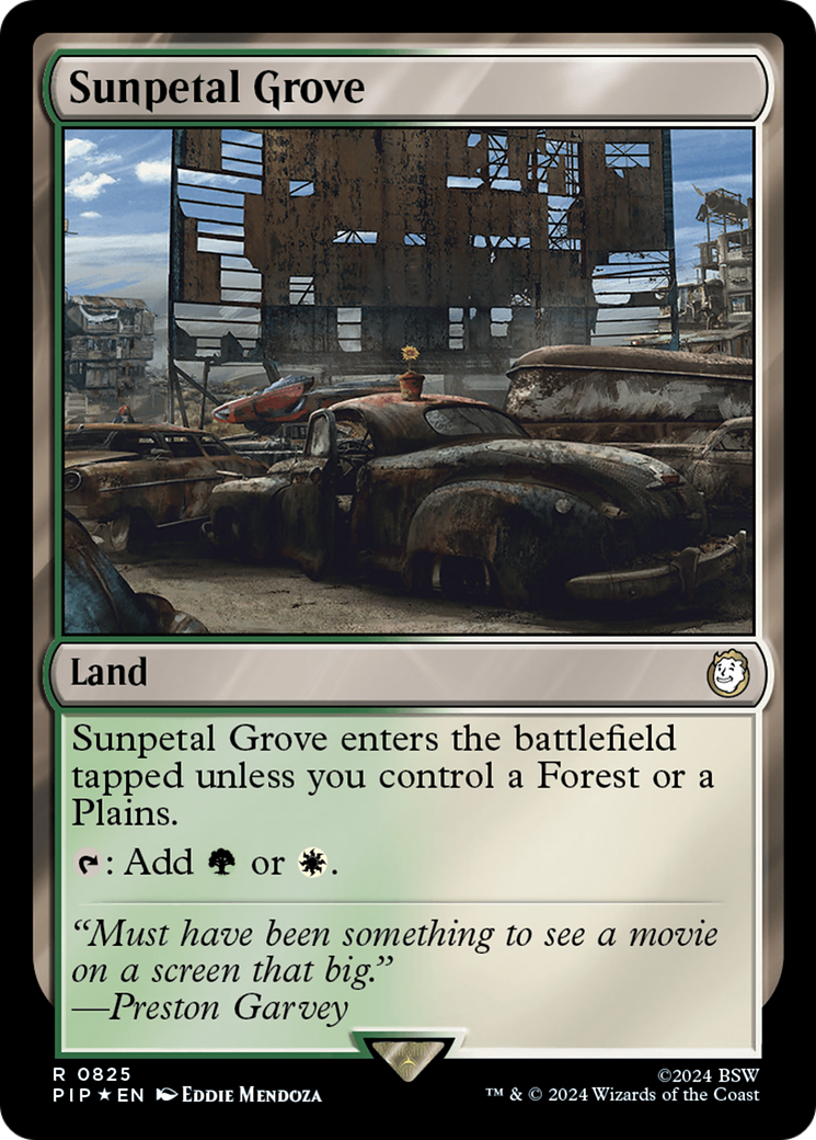 Sunpetal Grove (Surge Foil) [Fallout] | Play N Trade Winnipeg
