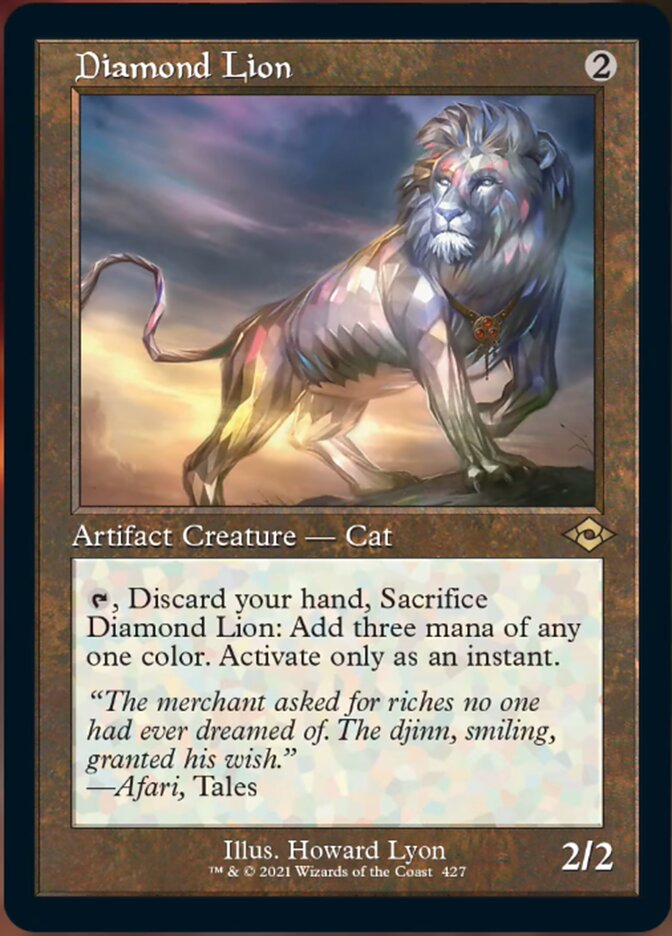 Diamond Lion (Retro Foil Etched) [Modern Horizons 2] | Play N Trade Winnipeg