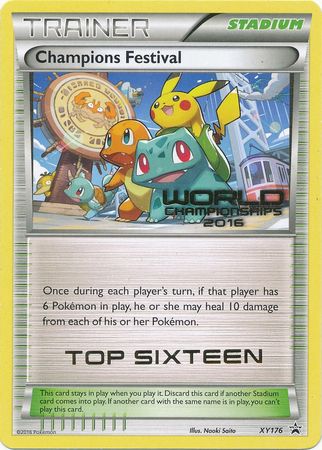 Champions Festival 2016 Top Sixteen (XY176) [XY: Black Star Promos] | Play N Trade Winnipeg