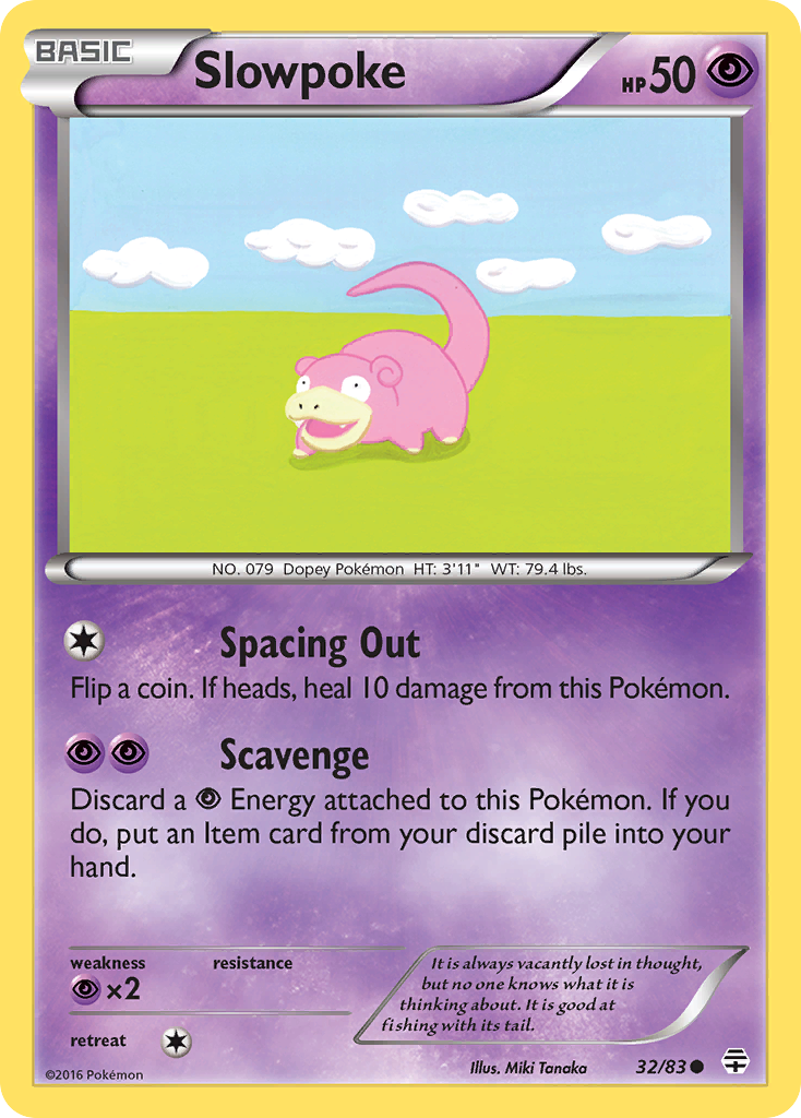 Slowpoke (32/83) [XY: Generations] | Play N Trade Winnipeg