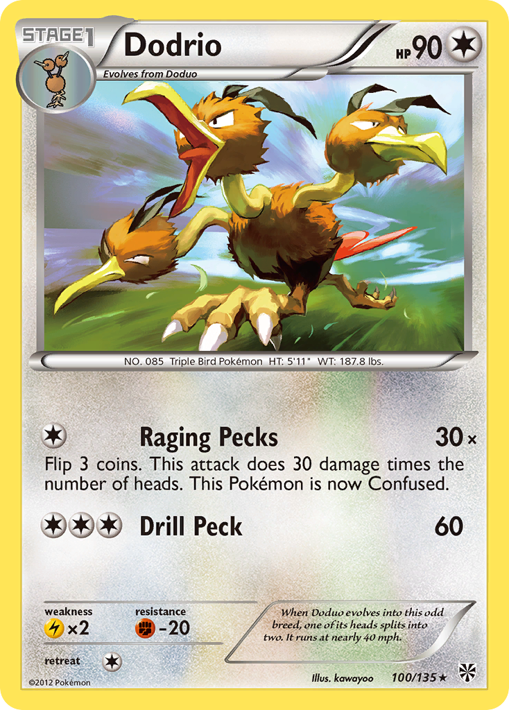 Dodrio (100/135) [Black & White: Plasma Storm] | Play N Trade Winnipeg