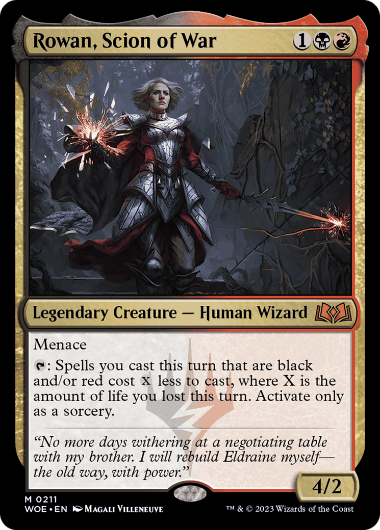 Rowan, Scion of War [Wilds of Eldraine] | Play N Trade Winnipeg