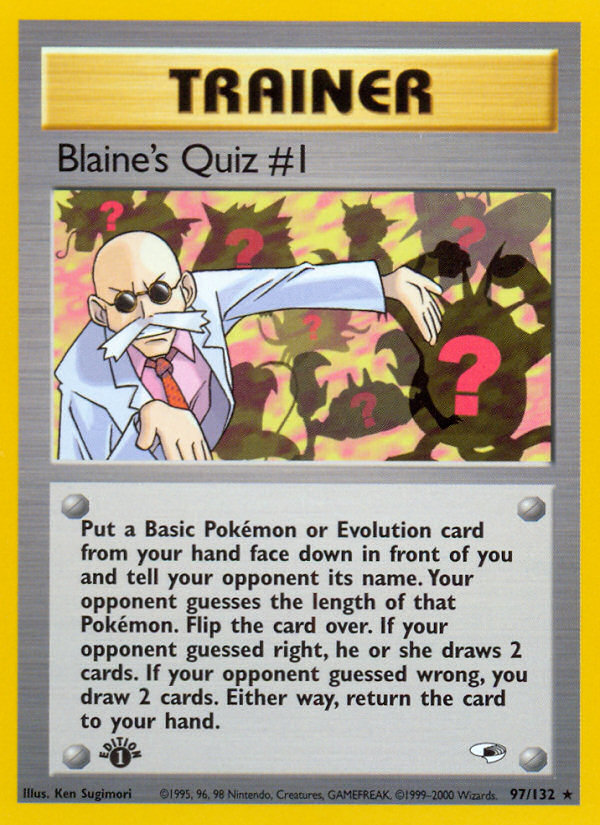 Blaine's Quiz #1 (97/132) [Gym Heroes 1st Edition] | Play N Trade Winnipeg