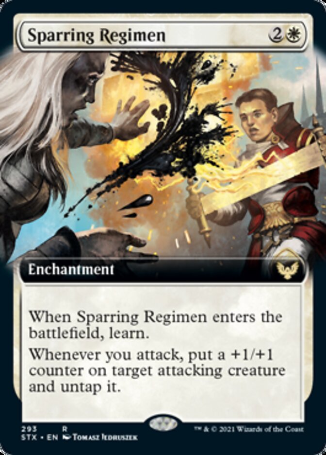Sparring Regimen (Extended) [Strixhaven: School of Mages] | Play N Trade Winnipeg