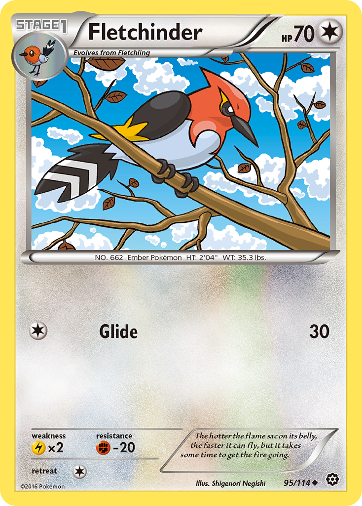 Fletchinder (95/114) [XY: Steam Siege] | Play N Trade Winnipeg