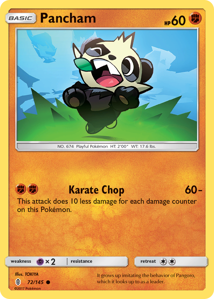 Pancham (72/145) [Sun & Moon: Guardians Rising] | Play N Trade Winnipeg