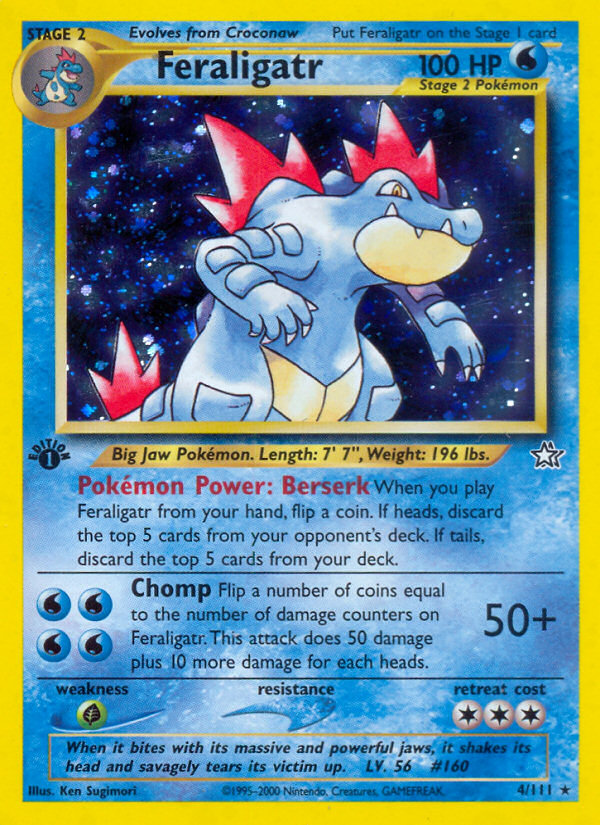 Feraligatr (4/111) [Neo Genesis 1st Edition] | Play N Trade Winnipeg