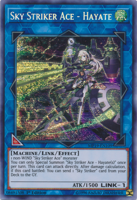 Sky Striker Ace - Hayate [MP19-EN109] Prismatic Secret Rare | Play N Trade Winnipeg