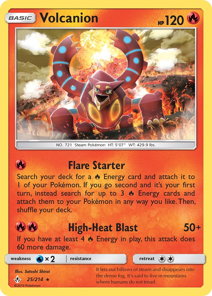 Volcanion (25/214) (Theme Deck Exclusive) [Sun & Moon: Unbroken Bonds] | Play N Trade Winnipeg