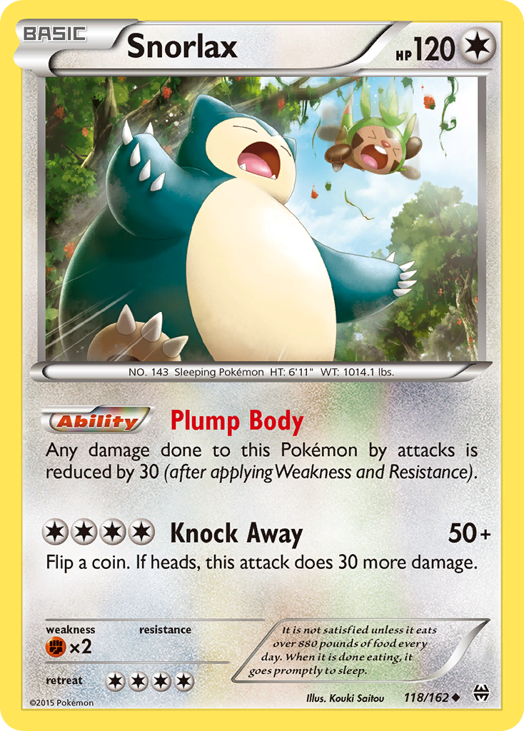 Snorlax (118/162) [XY: BREAKthrough] | Play N Trade Winnipeg