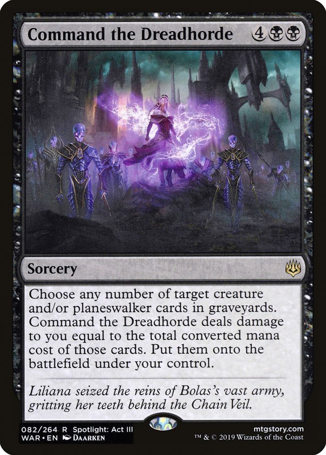 Command the Dreadhorde [War of the Spark] | Play N Trade Winnipeg