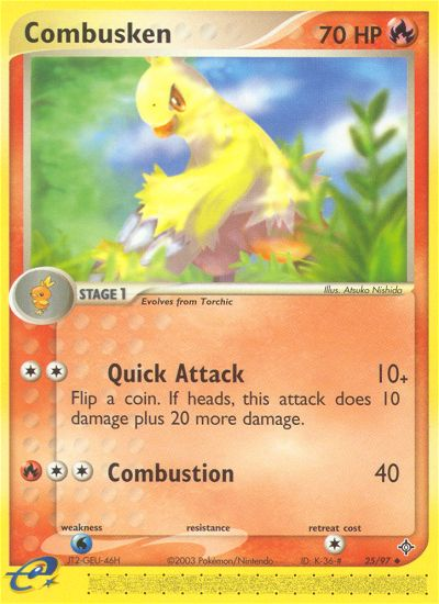 Combusken (25/97) [EX: Dragon] | Play N Trade Winnipeg