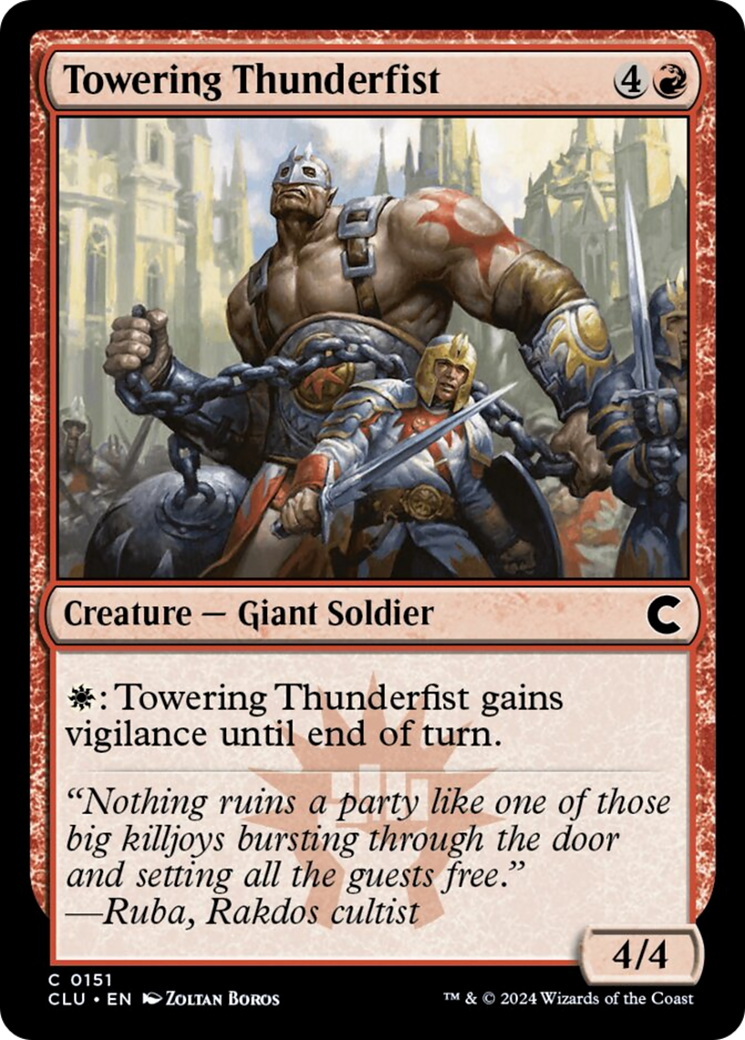 Towering Thunderfist [Ravnica: Clue Edition] | Play N Trade Winnipeg