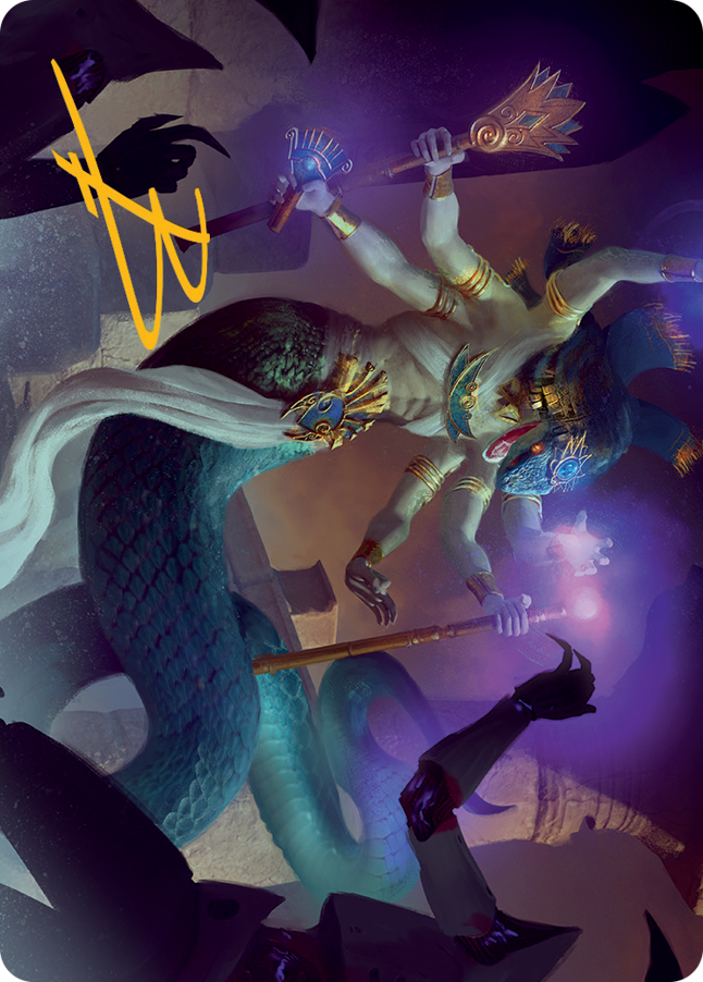 Imoti, Celebrant of Bounty Art Card (Gold-Stamped Signature) [March of the Machine Art Series] | Play N Trade Winnipeg