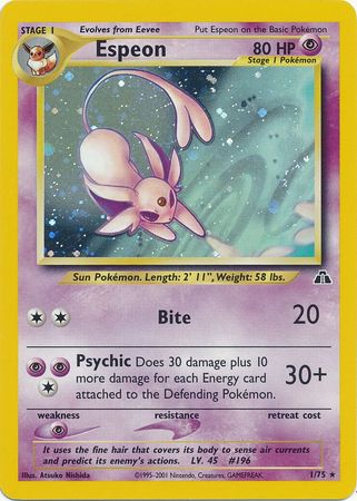 Espeon (1/75) [Neo Discovery Unlimited] | Play N Trade Winnipeg