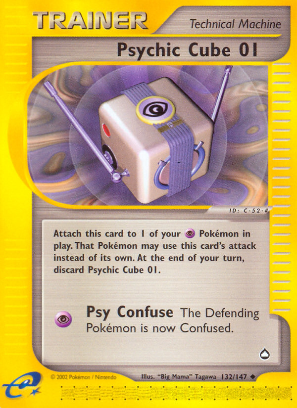 Psychic Cube 01 (132/147) [Aquapolis] | Play N Trade Winnipeg