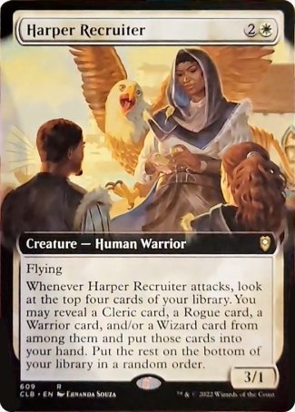 Harper Recruiter (Extended Art) [Commander Legends: Battle for Baldur's Gate] | Play N Trade Winnipeg