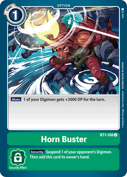 Horn Buster [BT1-108] [Release Special Booster Ver.1.0] | Play N Trade Winnipeg