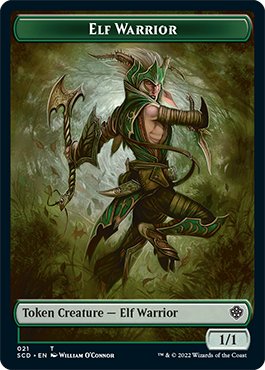 Elf Warrior // Cat Beast Double-Sided Token [Starter Commander Decks] | Play N Trade Winnipeg