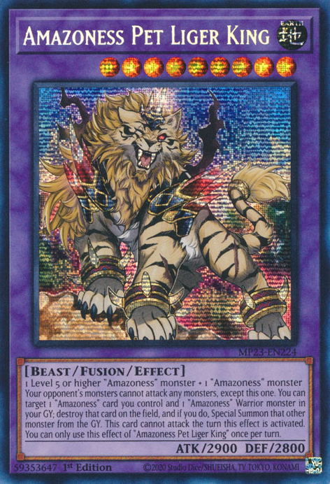 Amazoness Pet Liger King [MP23-EN224] Prismatic Secret Rare | Play N Trade Winnipeg