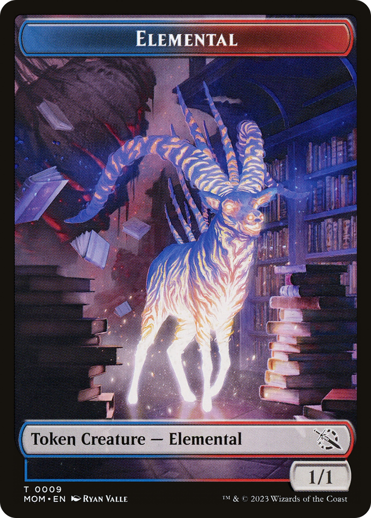 Elemental (09) // Spirit (13) Double-Sided Token [March of the Machine Tokens] | Play N Trade Winnipeg