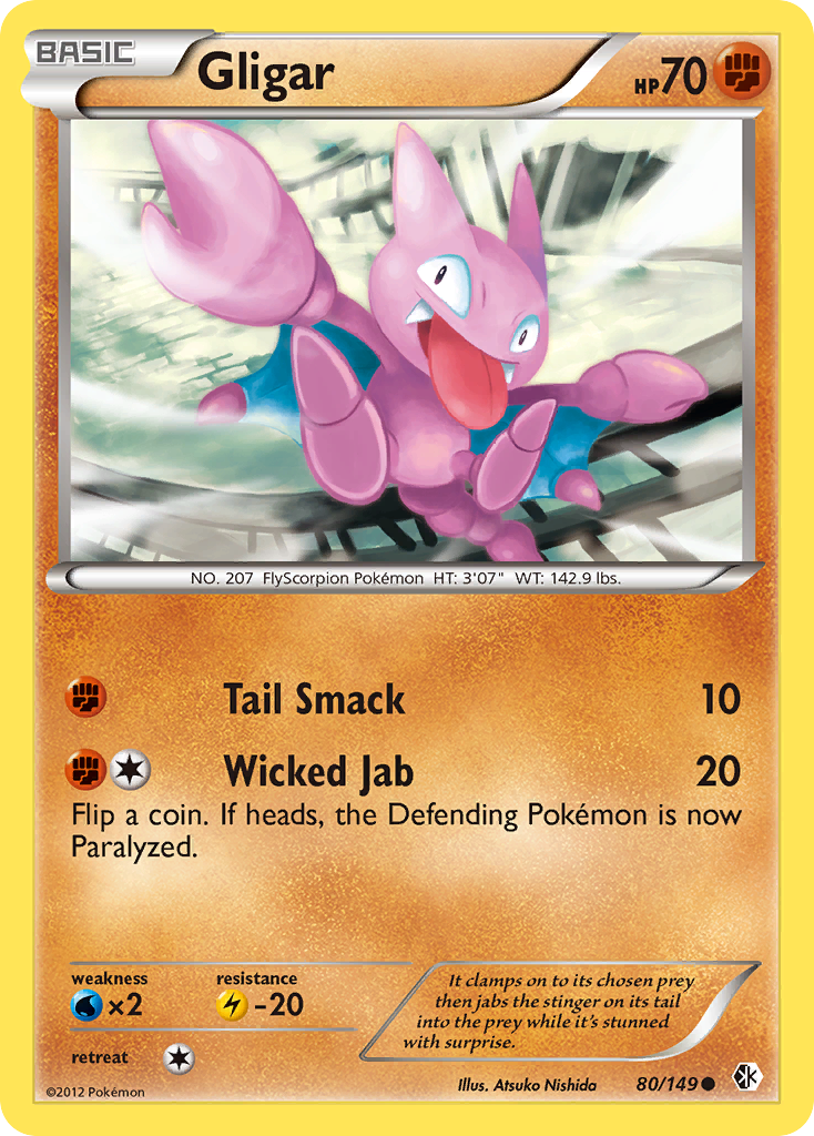 Gligar (80/149) [Black & White: Boundaries Crossed] | Play N Trade Winnipeg