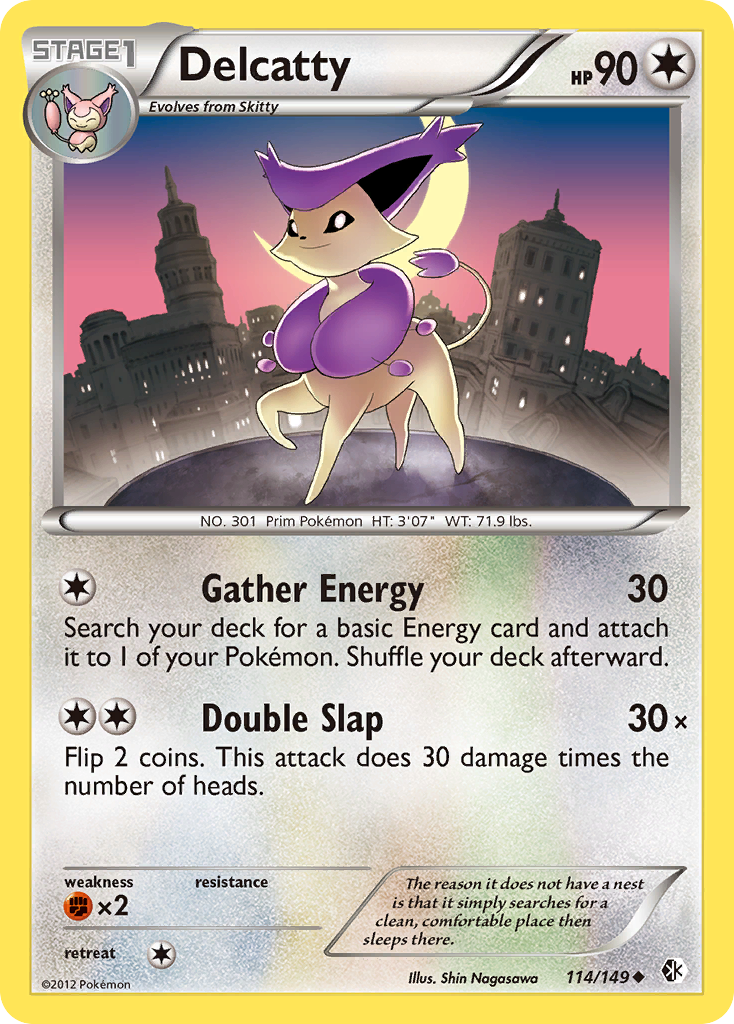 Delcatty (114/149) [Black & White: Boundaries Crossed] | Play N Trade Winnipeg