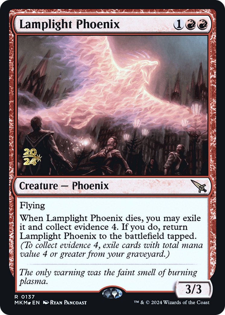 Lamplight Phoenix [Murders at Karlov Manor Prerelease Promos] | Play N Trade Winnipeg