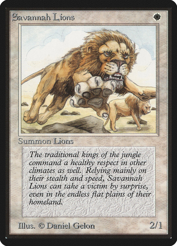 Savannah Lions [Limited Edition Beta] | Play N Trade Winnipeg