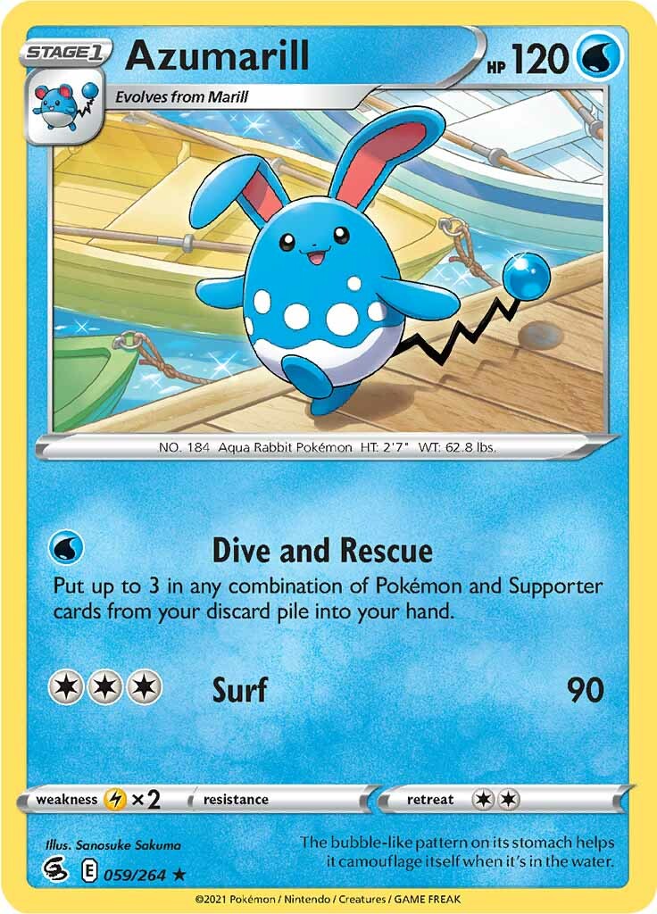 Azumarill (059/264) [Sword & Shield: Fusion Strike] | Play N Trade Winnipeg