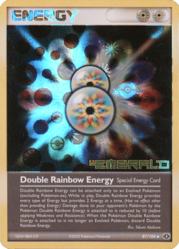 Double Rainbow Energy (87/106) (Stamped) [EX: Emerald] | Play N Trade Winnipeg