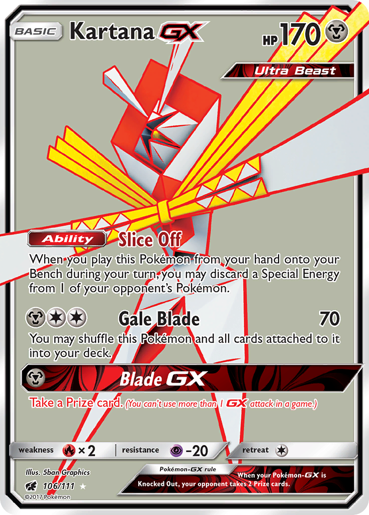 Kartana GX (106/111) [Sun & Moon: Crimson Invasion] | Play N Trade Winnipeg