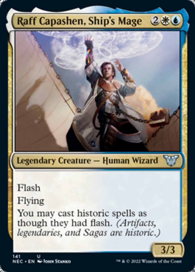 Raff Capashen, Ship's Mage [Kamigawa: Neon Dynasty Commander] | Play N Trade Winnipeg