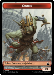 Goblin (0008) // Wurm Double-Sided Token [Ravnica Remastered Tokens] | Play N Trade Winnipeg
