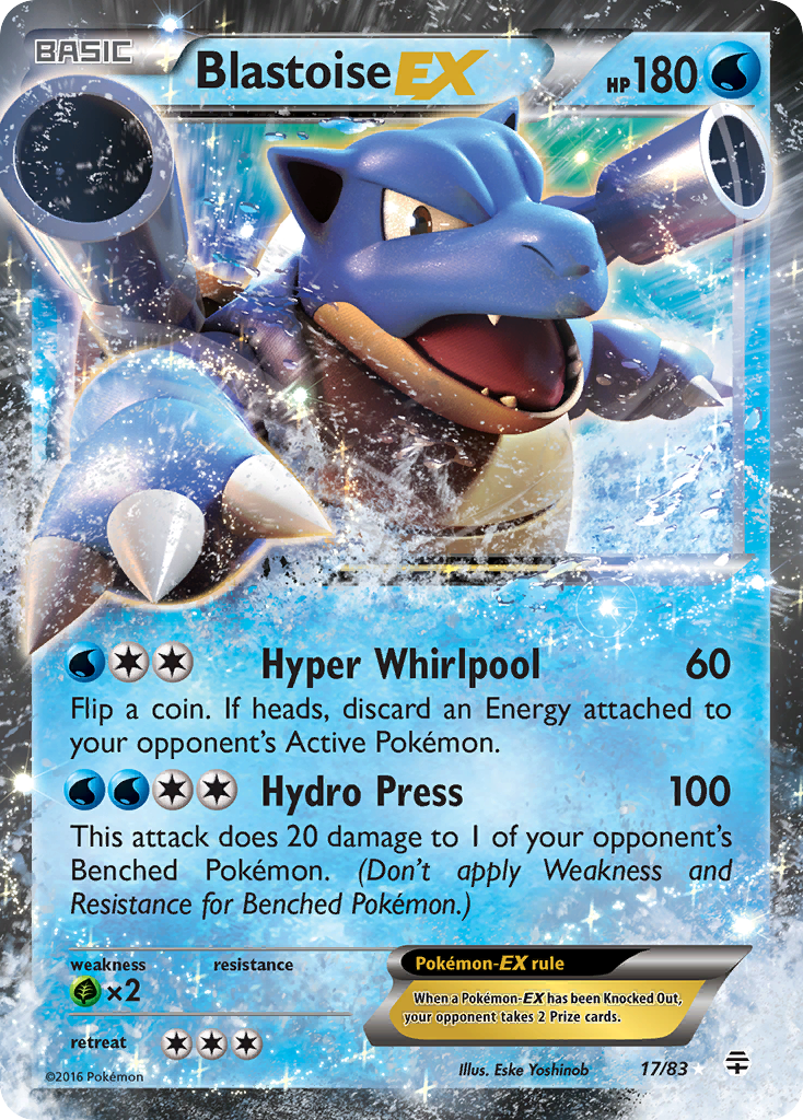 Blastoise EX (17/83) [XY: Generations] | Play N Trade Winnipeg