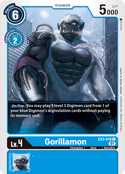 Gorillamon [EX2-016] [Digital Hazard] | Play N Trade Winnipeg