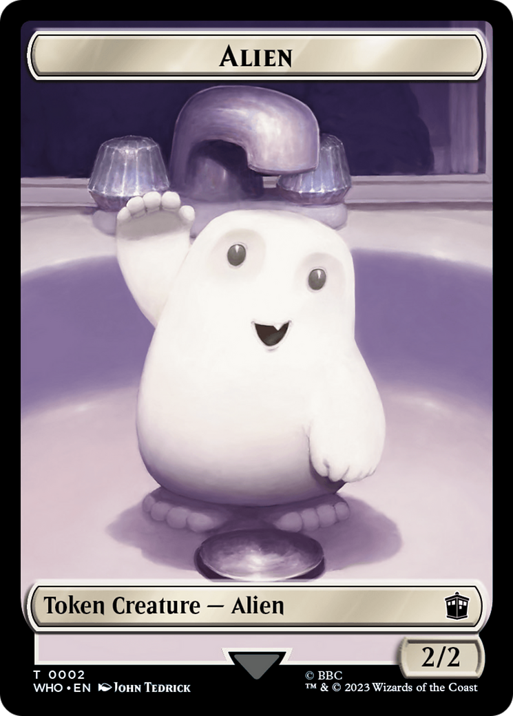 Alien // Food (0025) Double-Sided Token [Doctor Who Tokens] | Play N Trade Winnipeg