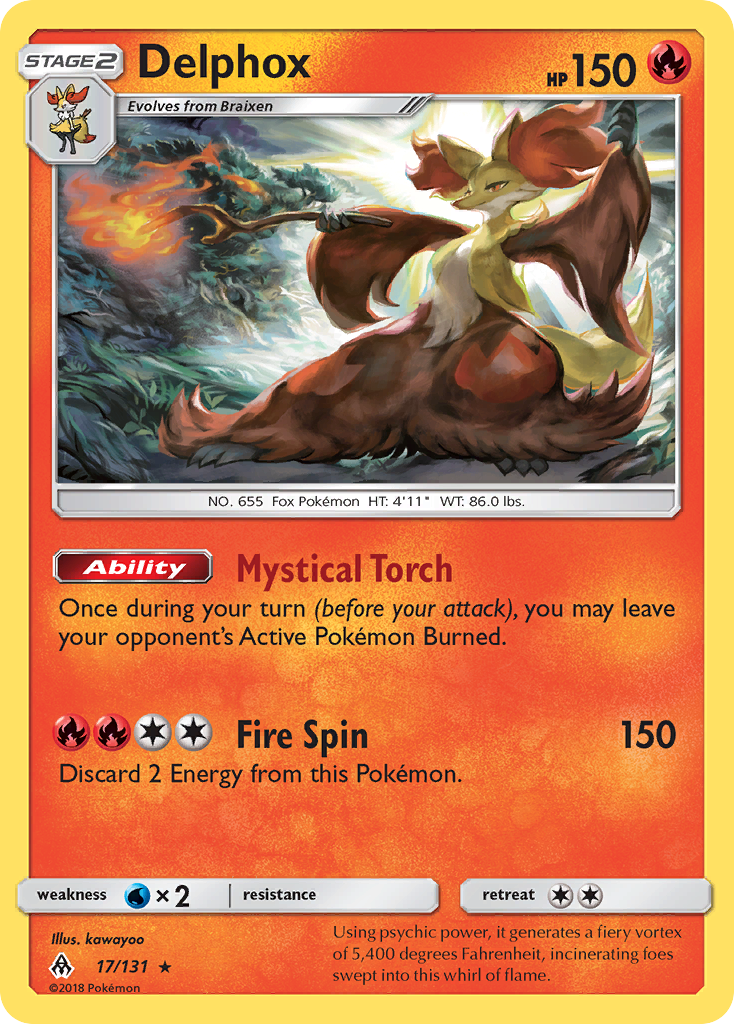 Delphox (17/131) [Sun & Moon: Forbidden Light] | Play N Trade Winnipeg