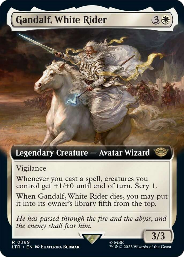 Gandalf, White Rider (Extended Art) [The Lord of the Rings: Tales of Middle-Earth] | Play N Trade Winnipeg